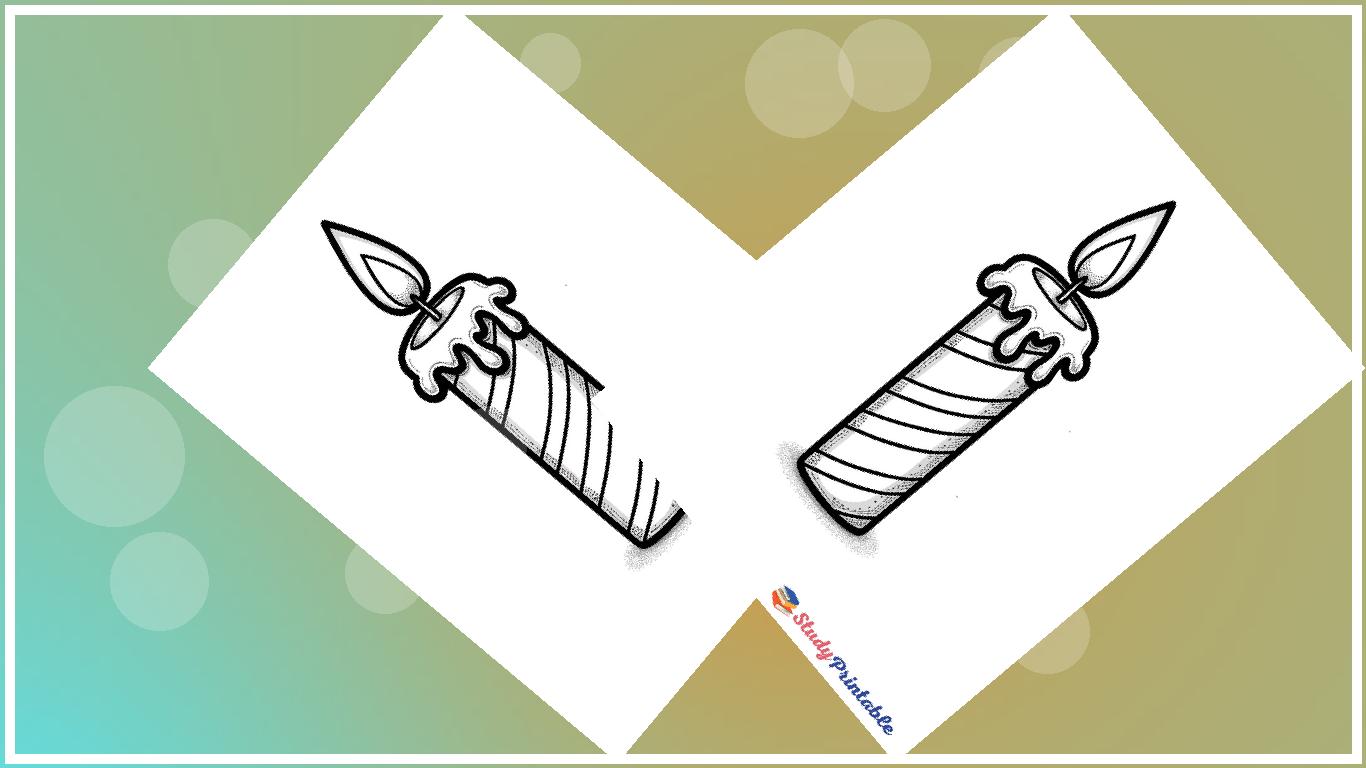 Twilight Birthday Candle Free Printable Coloring Page StudyPrintable