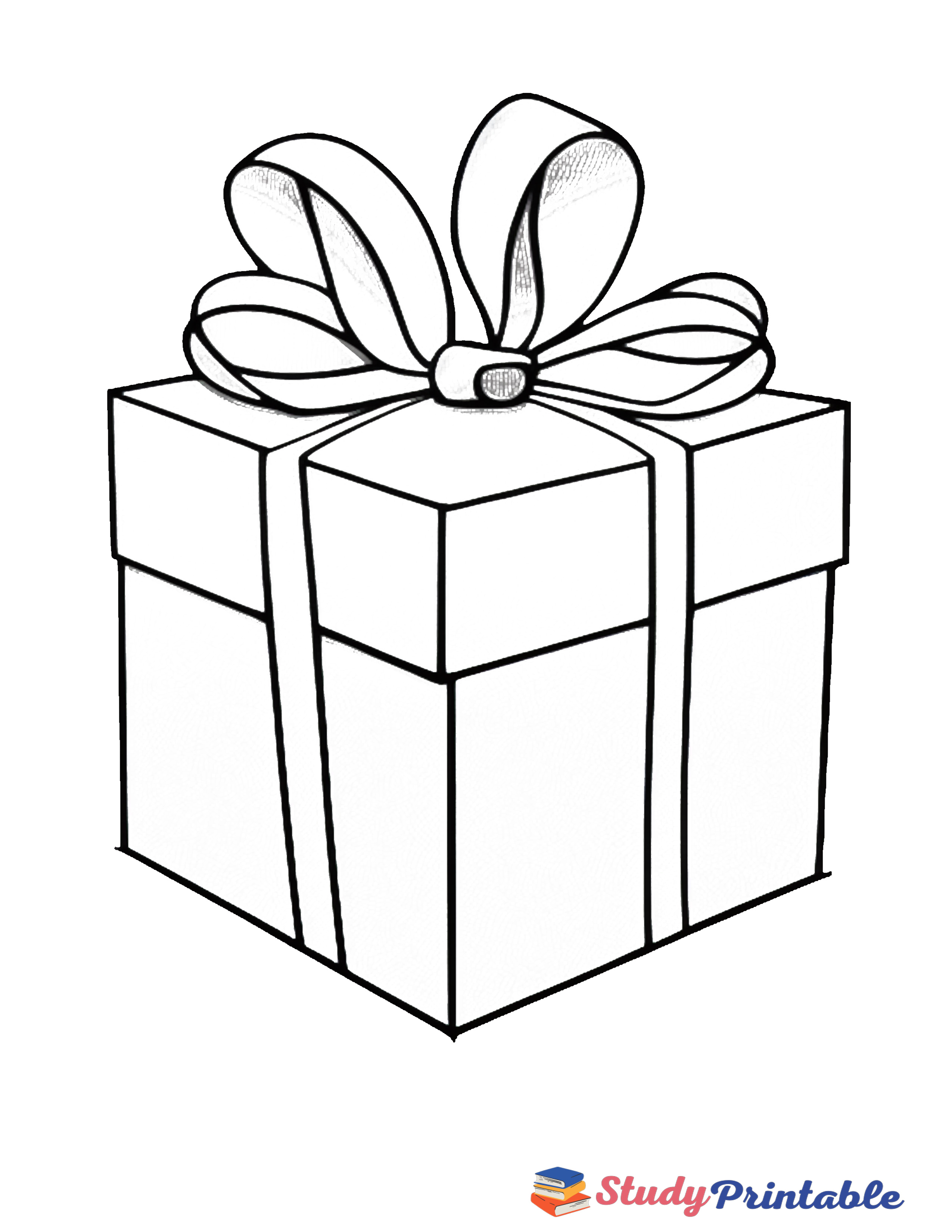 Mystery Birthday Present Coloring Page