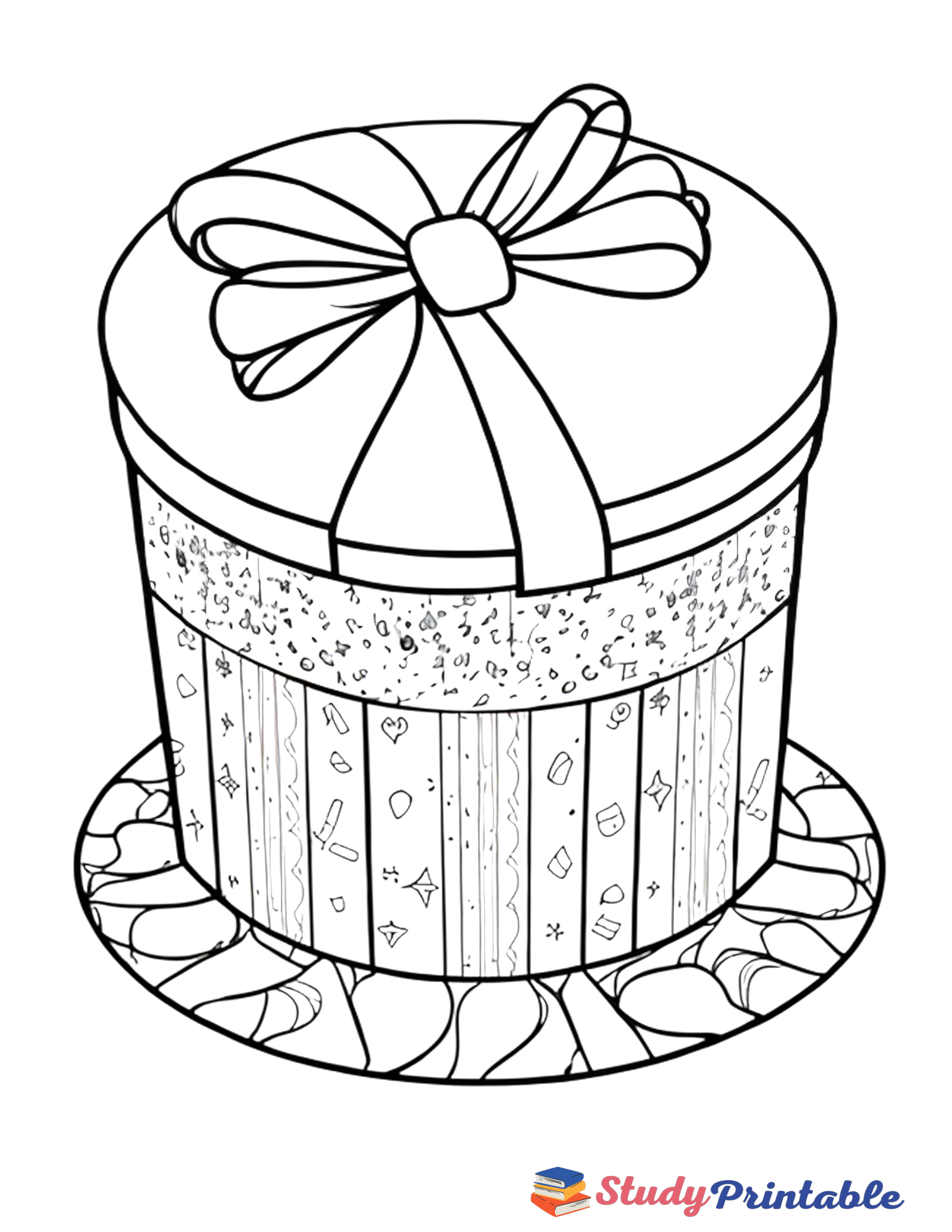 Select Sweet Candy Birthday Present Coloring Page Sweet Candy Birthday Present Coloring Page